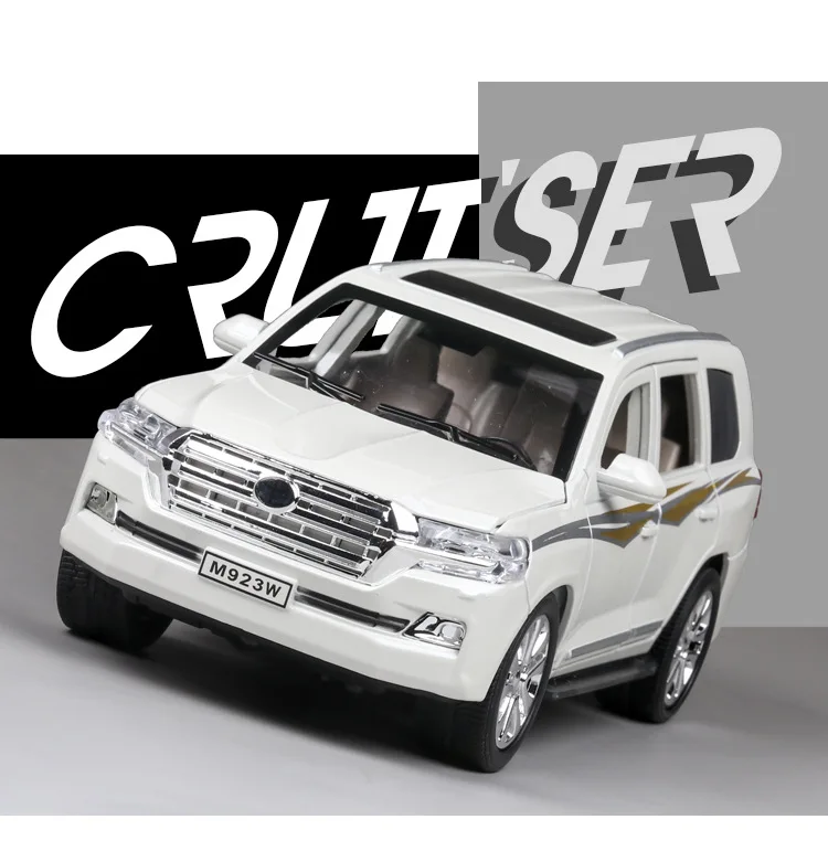 1:24 игрушечный автомобиль отличного качества Land Cruiser Металлический Игрушечный Автомобиль литой автомобиль Diecasts& игрушечные транспортные средства Модель автомобиля игрушки для детей