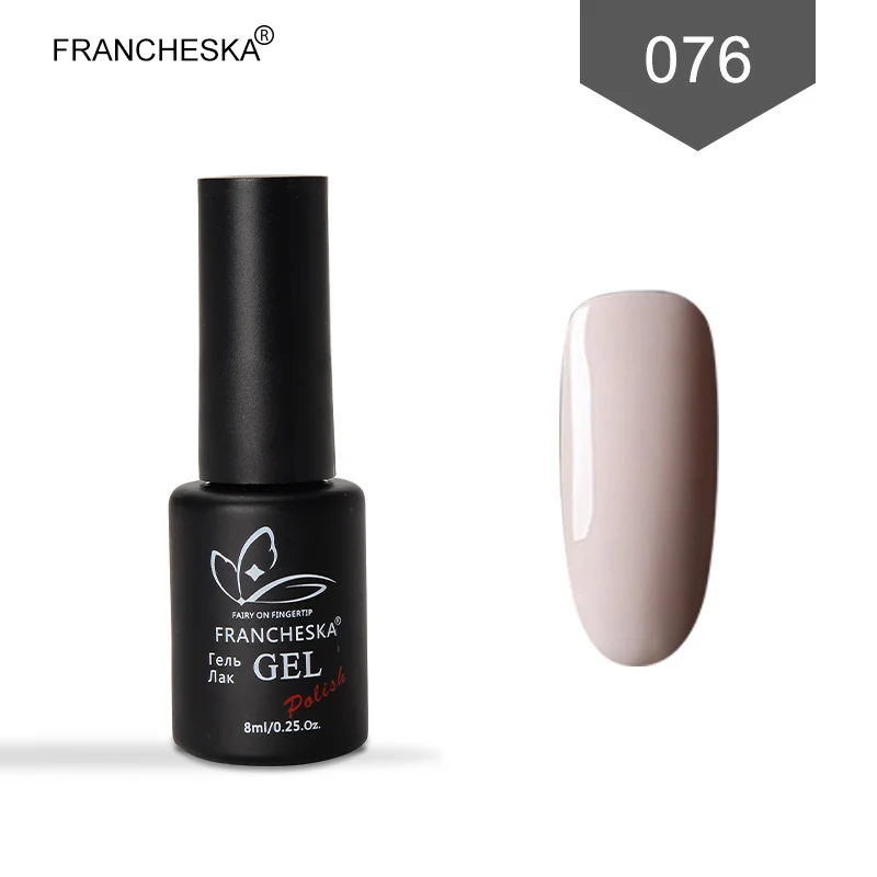 8ml Gel Polish 076 Матовое верхнее покрытие светодиодный гелевое покрытие для ногтей Nail Art Vernis перманентность UV пластина верхнее покрытие Oje Лаки матовый топ гель лак 8 мл/15 мл - Цвет: 8ml Gel Polish 076