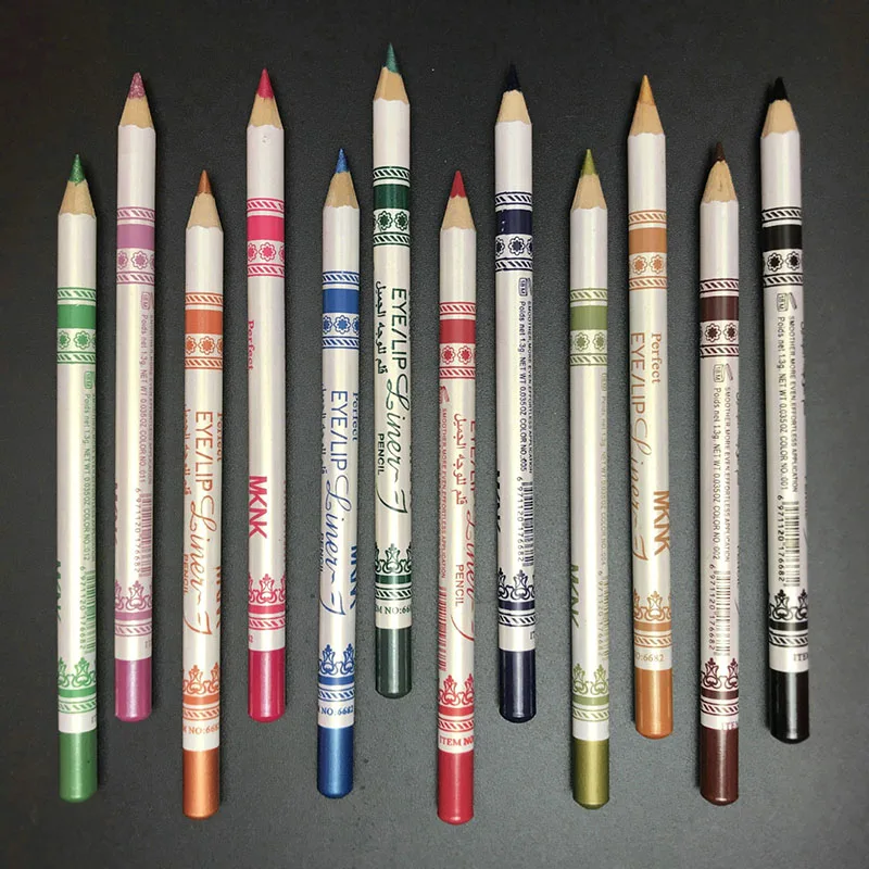 

Dropshipping 12 Pcs/Set Mixed Colors Make Up Eyeliner Pencil Waterproof Eye Liner Beauty Pen Cosmetics Eyes Makeup Tools SMJ