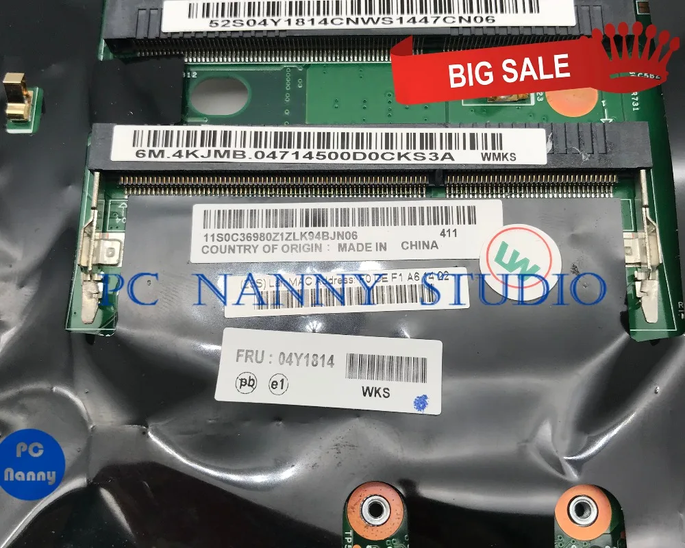 PANANNY для Lenovo ThinkPad X220T планшет материнская плата i7 2620m 2 80 GHz 04Y1814 DDR3