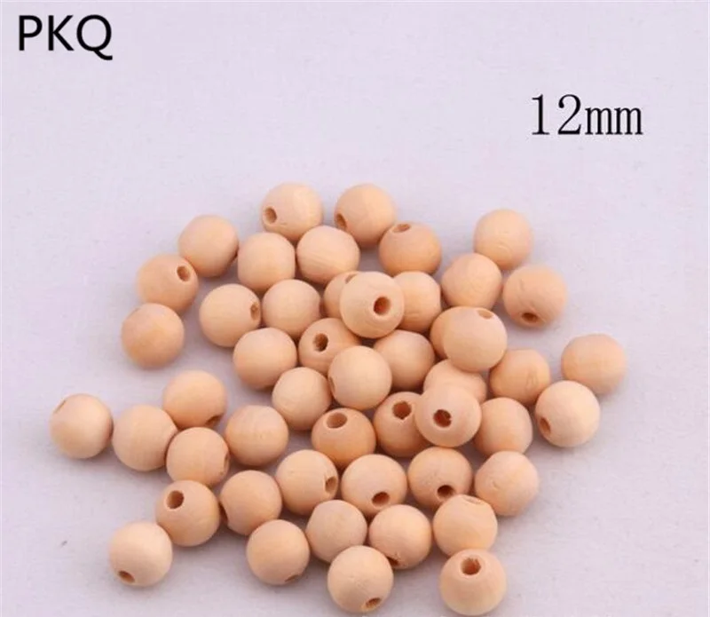 Деревянные круглые бусины НЕОБРАБОТАННАЯ древесина Твердые деревянный шарик-массажер мини DIY деревянные ремесленные украшения для свадьбы для рождественской вечеринки аксессуары