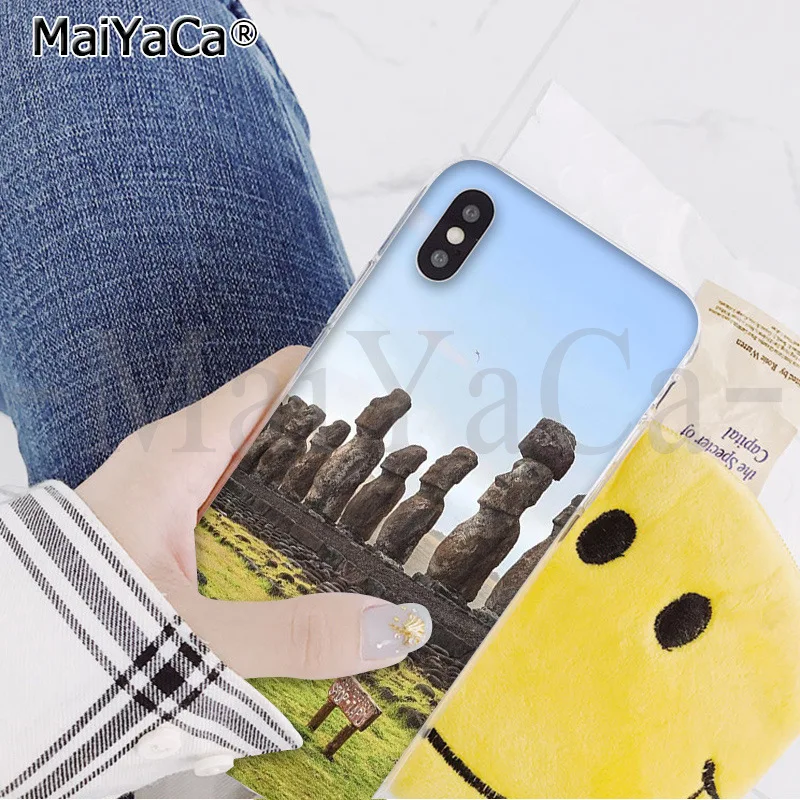 A3 MaiYaCa Пасхальный остров moai голова на заказ фото мягкий чехол для телефона для iPhone 6S 6plus 7plus 8 8Plus X Xs MAX 5 5S XR - Цвет: A3