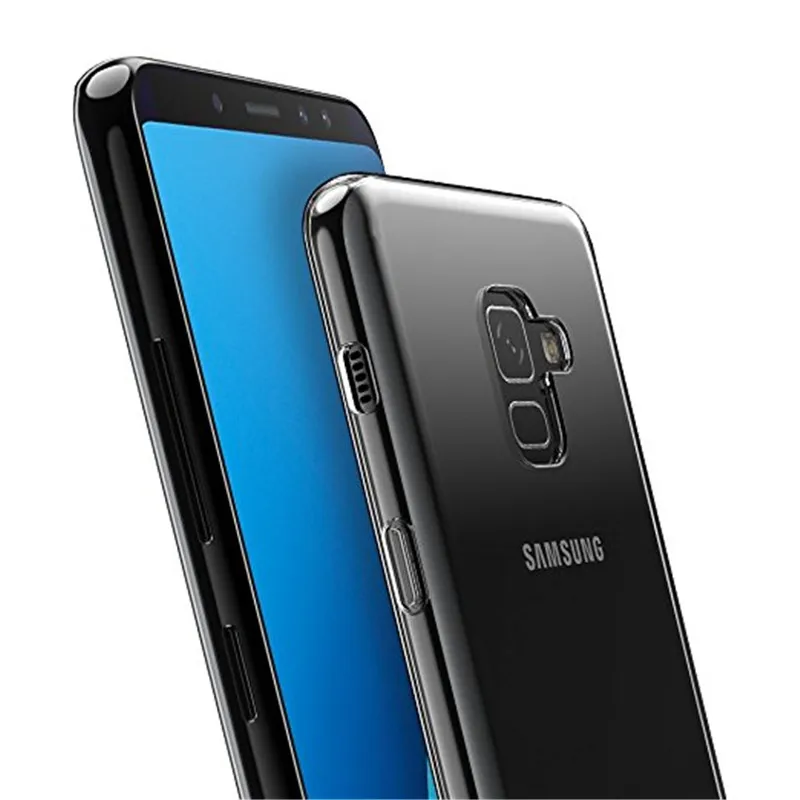 100 шт прозрачный мягкий силиконовый ТПУ гелевый Чехол для Samsung J7 Duo J4 J6 J8 2018 Note 9