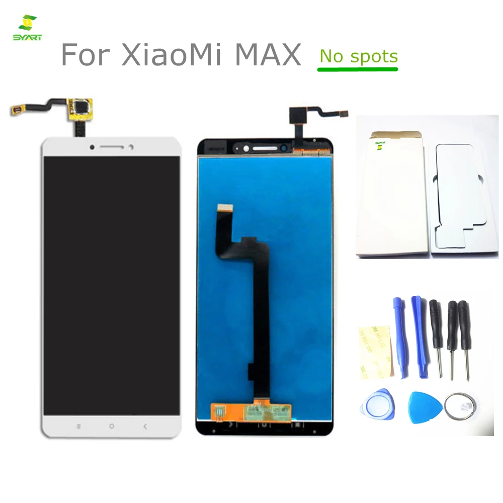 Белый и черный цвета 6 44 дюймов для XiaoMi MAX ЖК-дисплей дигитайзер сенсорный экран в