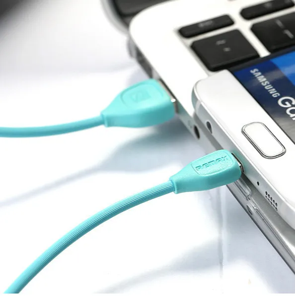 Remax 1 м Micro USB IOS Type C кабель для передачи данных зарядный плоский металлический 1.3A