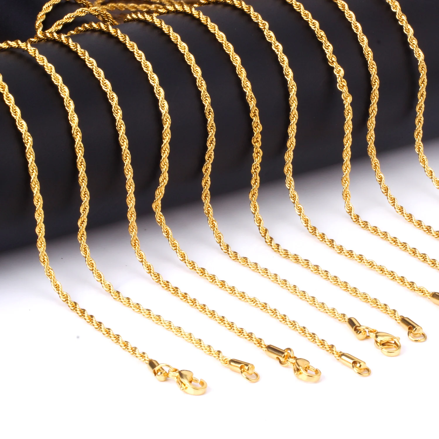Цепочка чокер из нержавеющей стали ширина 2 мм|rope chain|rope chain necklacechain necklace |