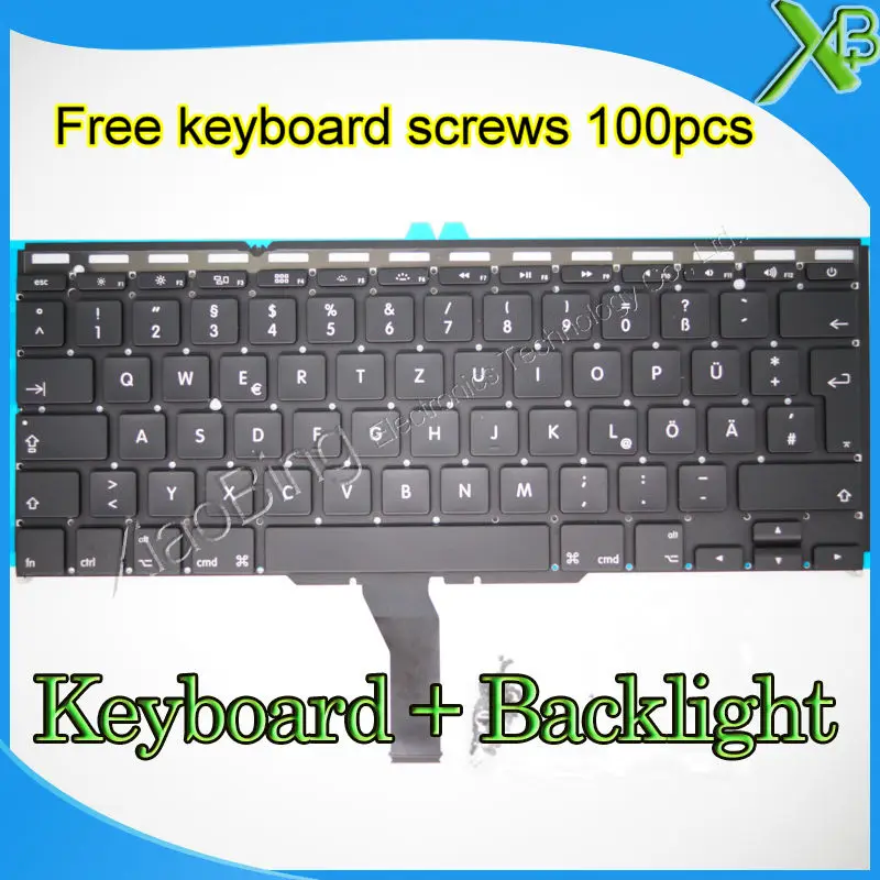 Совершенно новый для MacBook Air 11 6 &quotA1370 A1465 немецкий Deutsch QWERTZ Tastatur клавиатура +