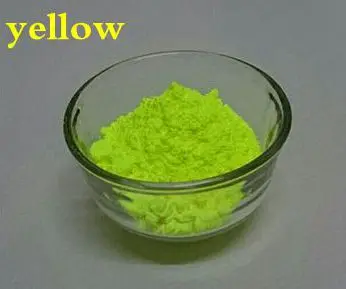 Неоновый оранжево-желтый цвет Блестящий Флуоресцентный пигмент фосфорный