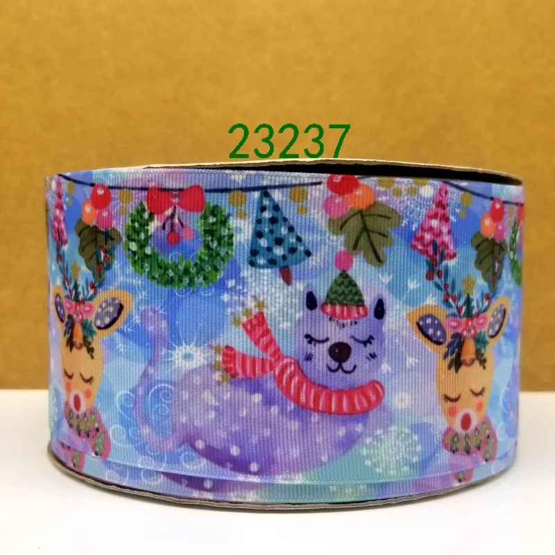 Бесплатная доставка 50 ярдов мультфильм печатных grosgrain ленты 23223|Ленты для шитья| |