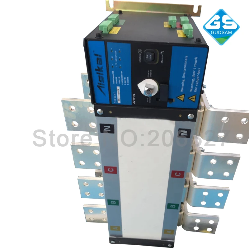 

Трехфазный 4P генераторный автоматический переключатель 1600 А (ATS 1600A)