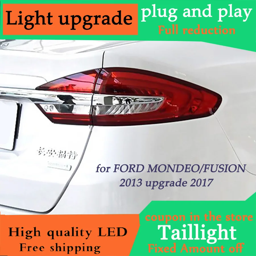 D-YL Стайлинг автомобиля для Ford Mondeo Fusion 2013-2016 задние фонари обновление 2017 задний