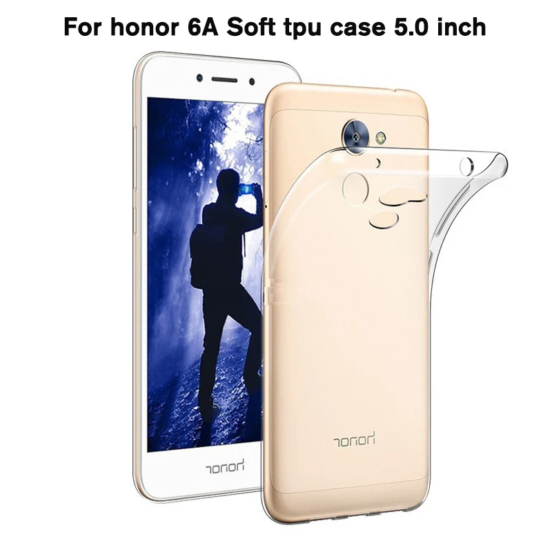 Мягкий прозрачный чехол для HUAWEI Honor 6A тонкий силиконовый из ТПУ 5 0 дюйма Fundas Capa TPU |