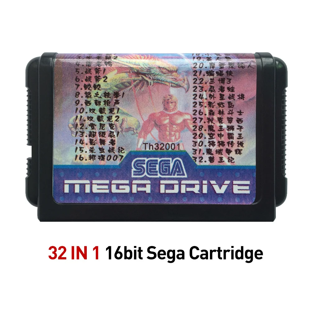 Для 16 битного Sega Mega Drive 67 в 1 или 32 картриджа для семейной видеоигры игровой
