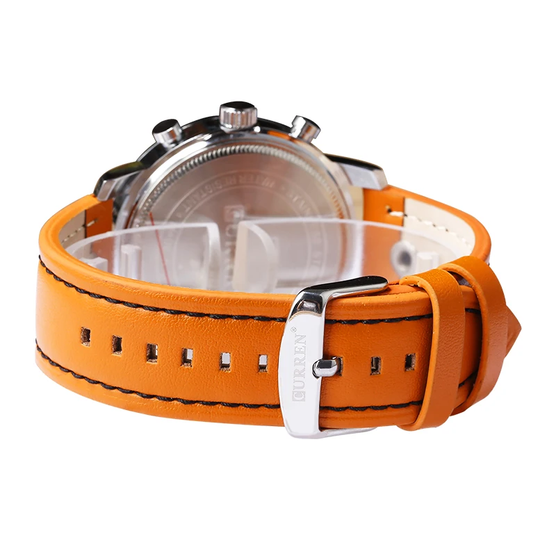 Curren Роскошные Повседневное Для мужчин Часы аналоговый Военная Униформа