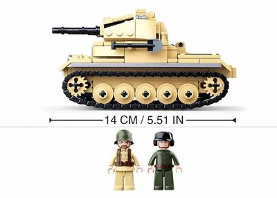 0691 356 шт Военная война 2 WW2 танковые строительные блоки детские игрушки