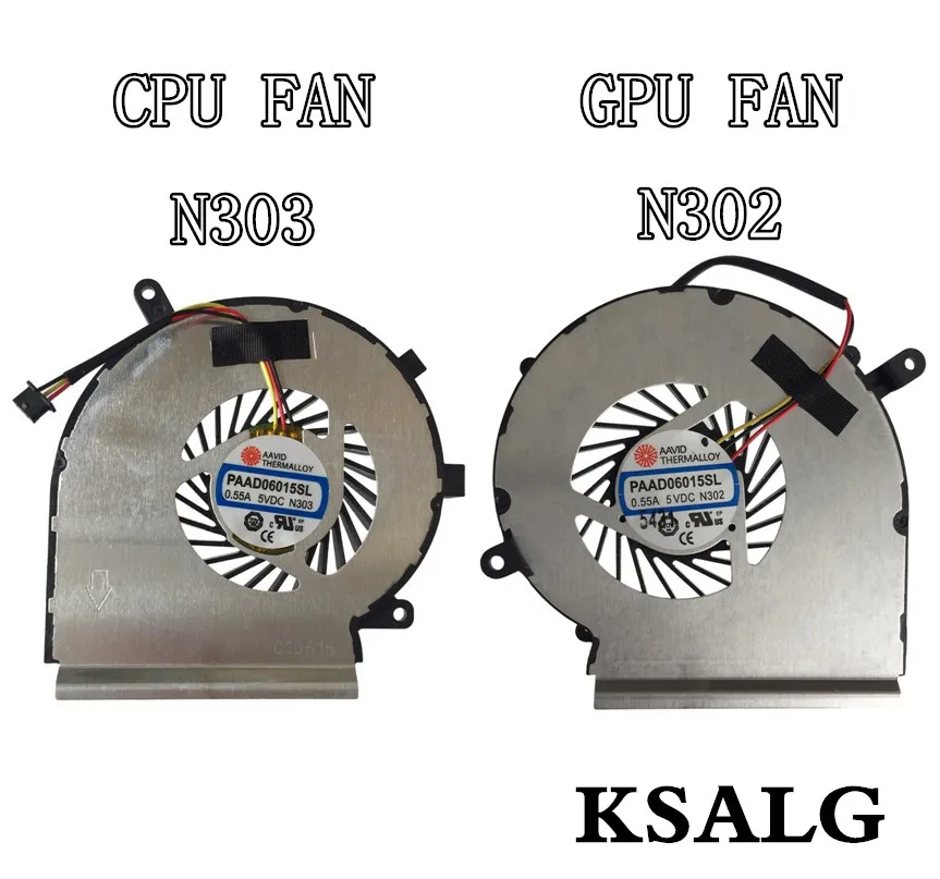 Совершенно новый оригинальный вентилятор ЦП и ГП для MSI GE72 GE62 PE60 PE70 GL62 GL72 2QD 2QE 2QF AAVID