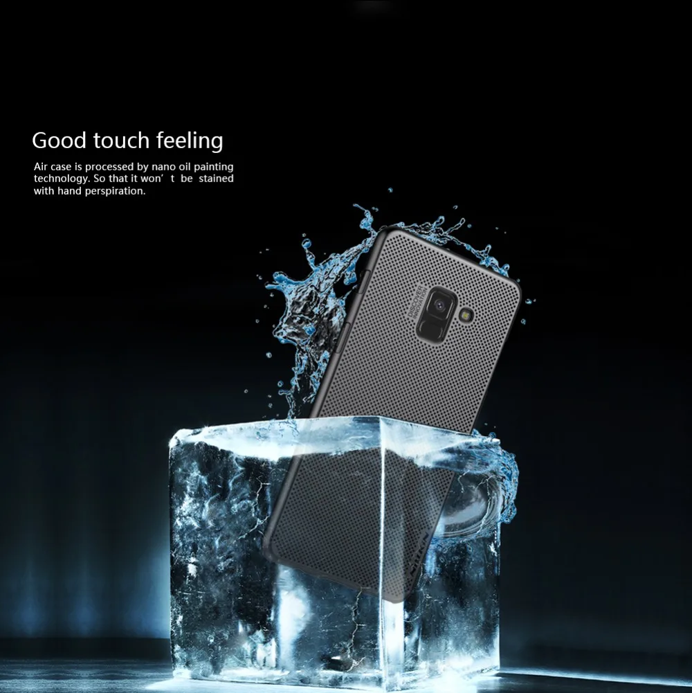 Для samsung A8 Plus чехол NILLKIN легкий теплоотвод чехол для телефона для samsung galaxy a8 чехол тонкий на ощупь