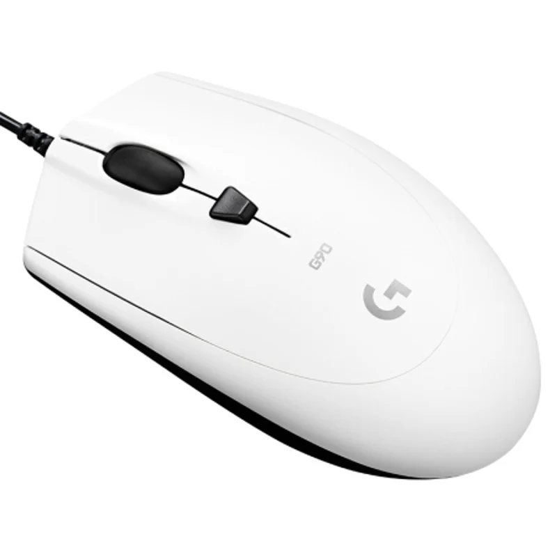 Проводная игровая мышь logitech G90 250-2500 dpi для ноутбука, ПК, геймера, Delta Zero, компьютерная мышь, мыши