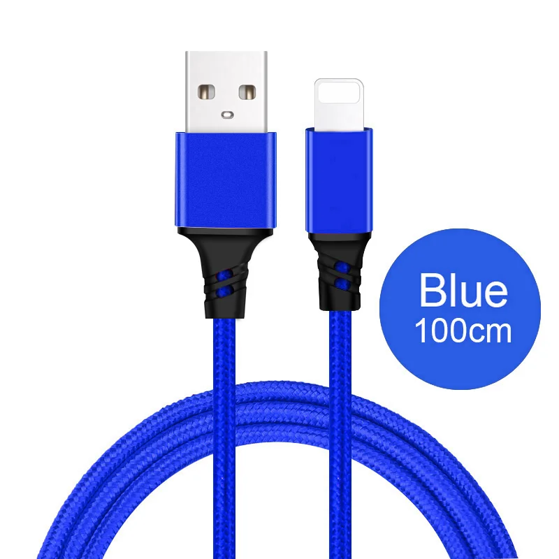 2/3 в 1 кабель зарядного устройства для iPhone 6 S 6 S 5 SE 7 8 Plus X XR XS Max Micro usb type C Android для huawei Xiaomi 3в1 3A провод шнур - Цвет: Blue ios 1M