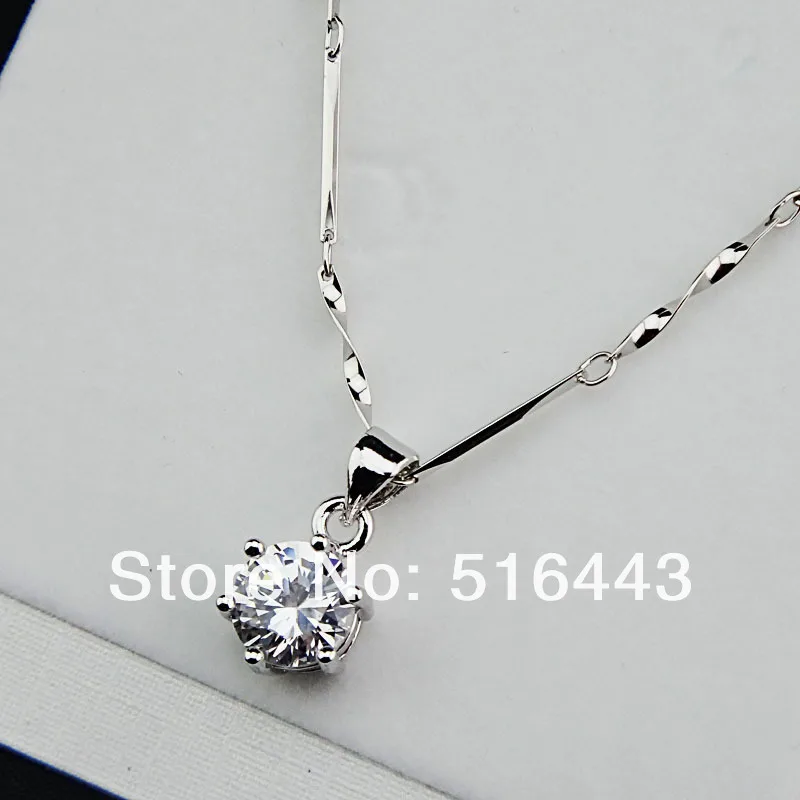 Большие акции амулеты 18 К белое золото серебро 8 м кубический циркон модное