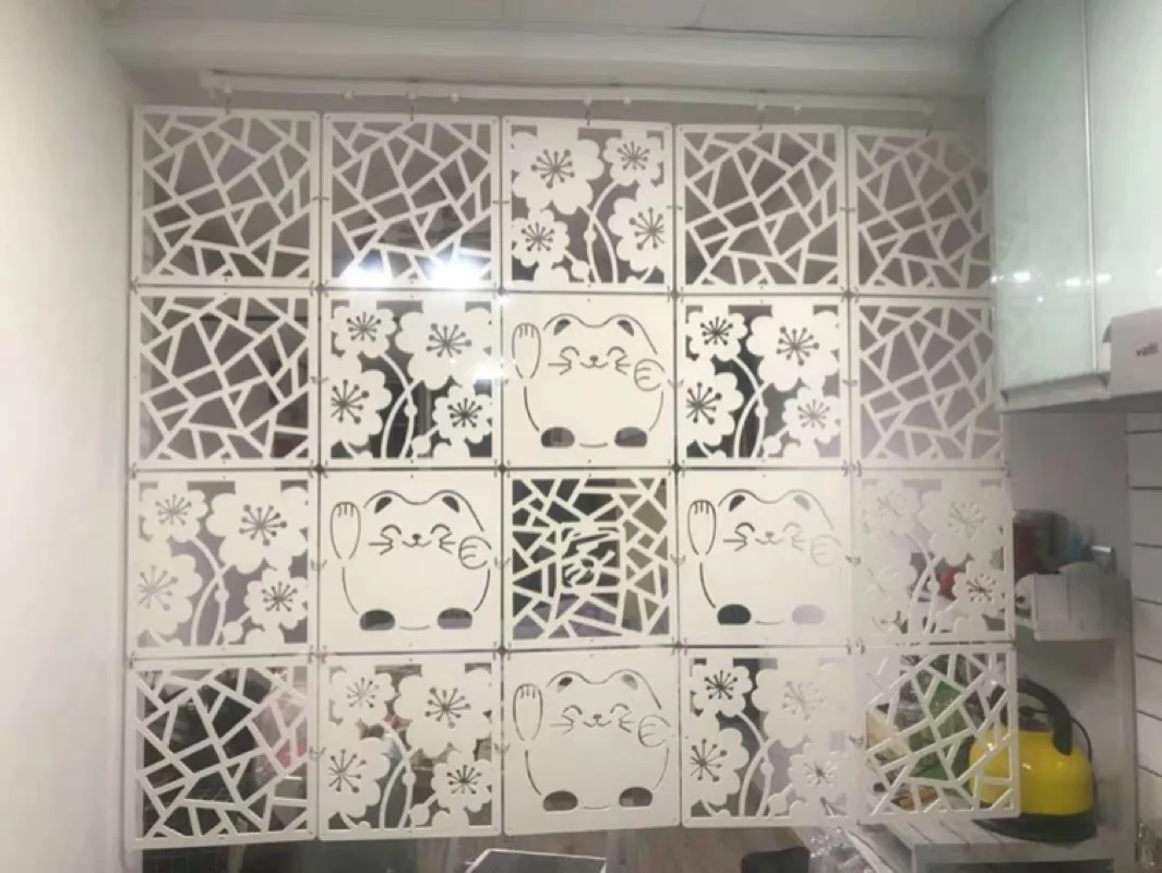 4 шт./лот, 29 см X 29 см, разделитель для комнаты, Биомбо, перегородка, стена, складной экран, занавеска, подвесной экран, перегородка