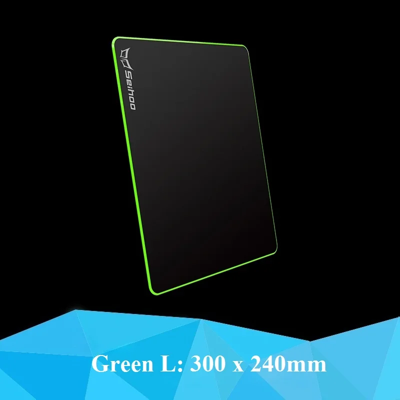 Green 300x240 Гладкий Жесткий коврик для мыши матовый полимерный силиконовый коврик для мыши большого размера без запаха коврик для мыши для геймера - Цвет: Green 300x240