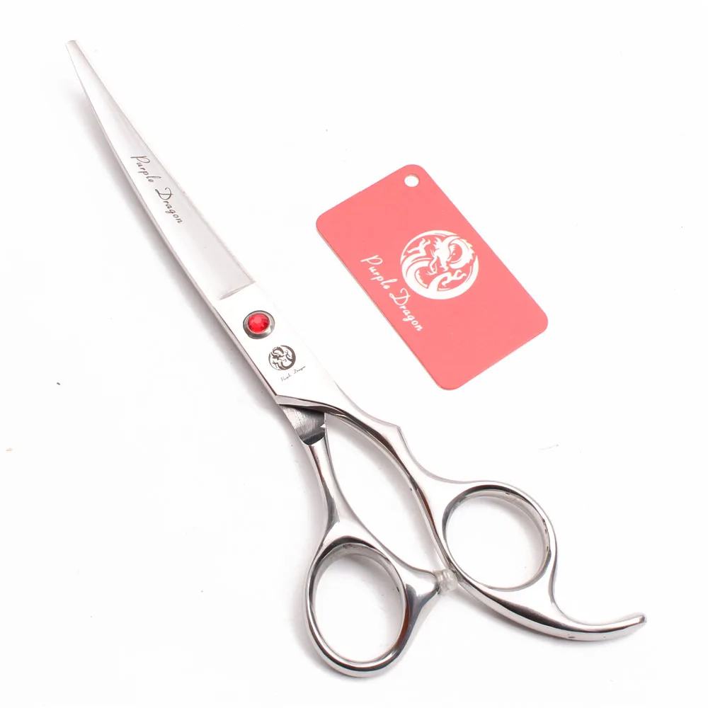 7 &quotиз нержавеющей стали с фиолетовым драконом блестящая расческа ножницы для