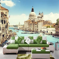 beibehang architectural landscape venice modern luxury wallpaper for walls 3 d wall mural papel de parede photo wall paper roll
