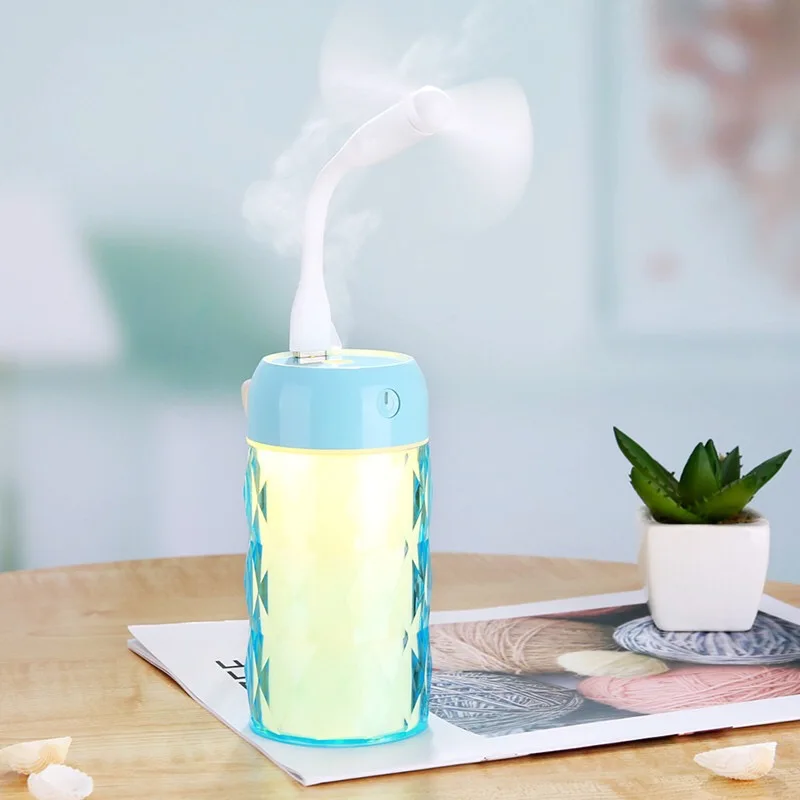 Хрустальная бутылка USB мини увлажнитель автомобиля воздухоочиститель с