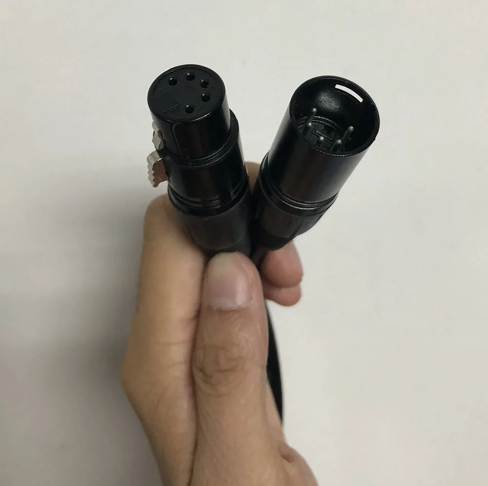 4 шт./лот XLR кабель 5 Pin DMX парные электрические кабели для сигнала 2m3m5m луча
