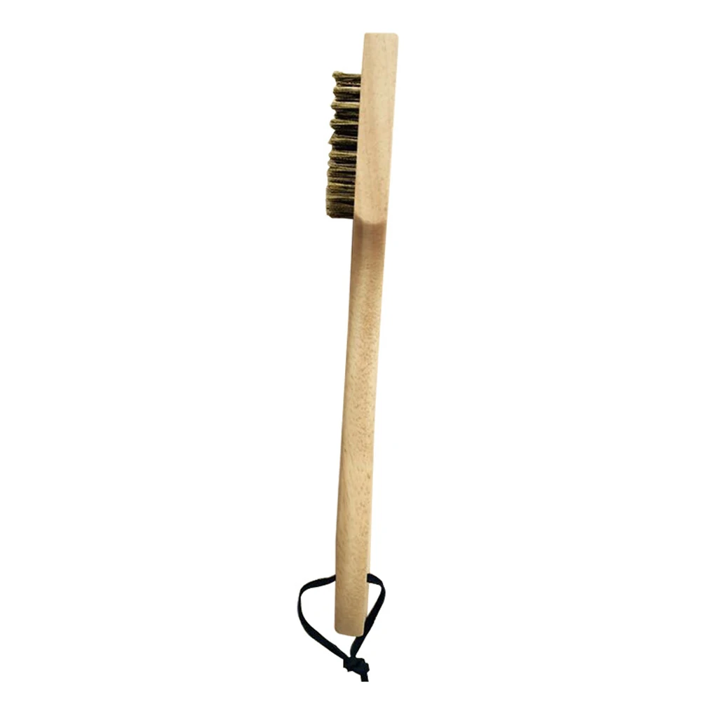 Wood Handle Non Skid Cleaning Brush Easy Clean Kitchen Bristles Ergonomic Tools Effective Barbecue Practical Hanging Home | Дом и сад