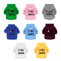 winter dog clothes i love my mom dog coat fleece puppy jacket warm cat sweatshirt pet clothing hoodies for dogs chihuahua yorkie