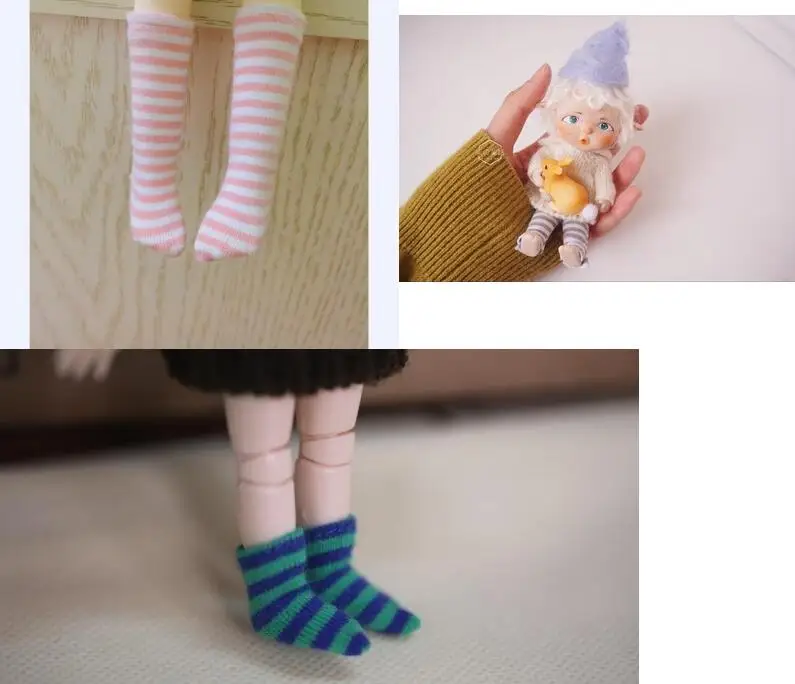 4 шт. Diy Одежда для кукол ручной работы материал 2 мм полоса хлопок лайкра трикотажная ткань для шитья Blyth одежда футболка носки 50*40 см