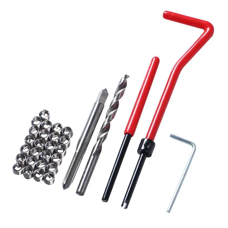 Car Pro Coil Drill Tool Thread Repair Insert Kit Wire Thread Inserts Automobile Restoring Tool Set Dropshiping