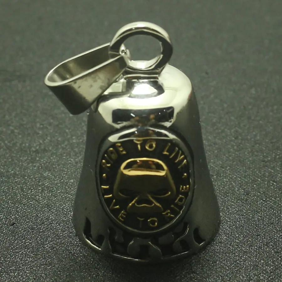 Крутой Байкерский колокольчик Jingle из нержавеющей стали 316L Призрачный гонщик