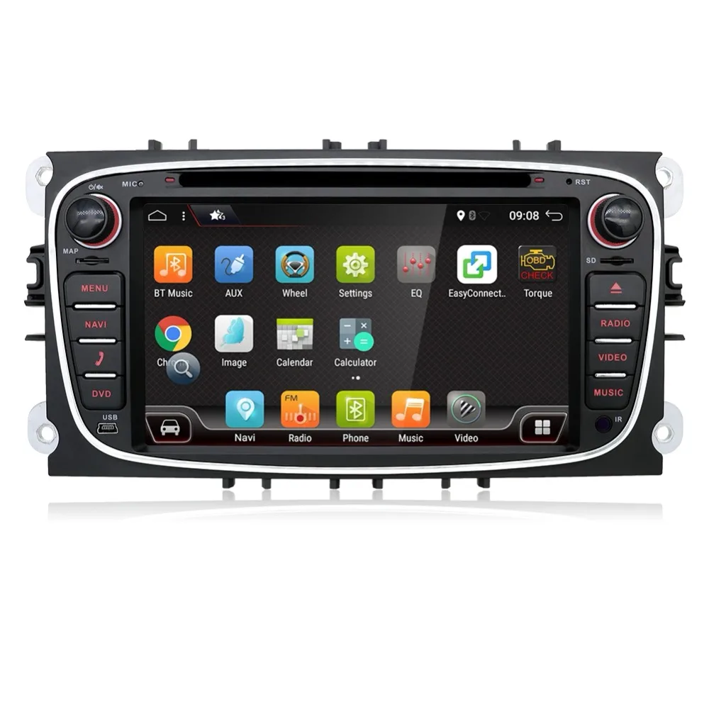 Восьмиядерный Android 8 1 автомобиль DVD gps 2 Din для FORD/Focus/S MAX/Mondeo/C MAX/ galaxy/Kuga