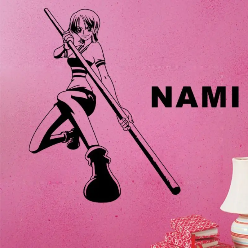 CHM цельнокроеные Nami-настенные-Комиксы и анимационные наклейки с логотипом