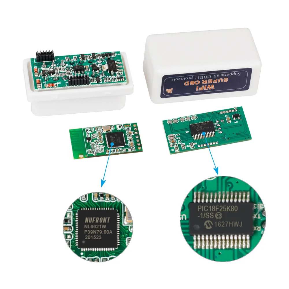 Super OBD ELM327 WIFI V1.5 OBDII OBD2 автомобильный диагностический инструмент с чипом PIC18F25K80 ELM