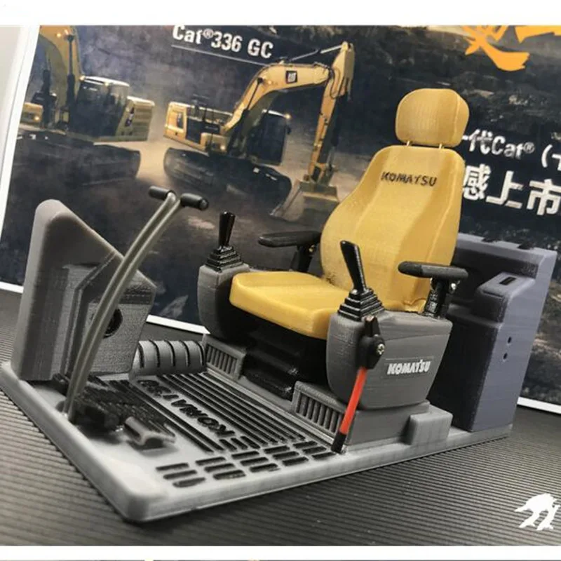 L 143mm X B 76mm Игрушки с дистанционным управлением, запчасти для экскаватора, комплекты внутреннего сидения кабины для 1/12& 1/14 rc Komatsu, имитирующие модель гидравлического экскаватора - Цвет: L 143mm X B 76mm