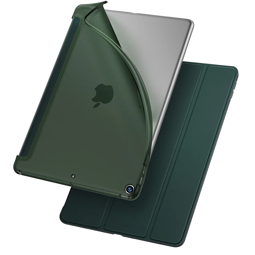 Green Тонкий умный чехол ESR Rebound для iPad Air 3, гибкая задняя крышка из ТПУ с прорезиненным покрытием, чехол для iPad Air 3 10,5" - Цвет: Green