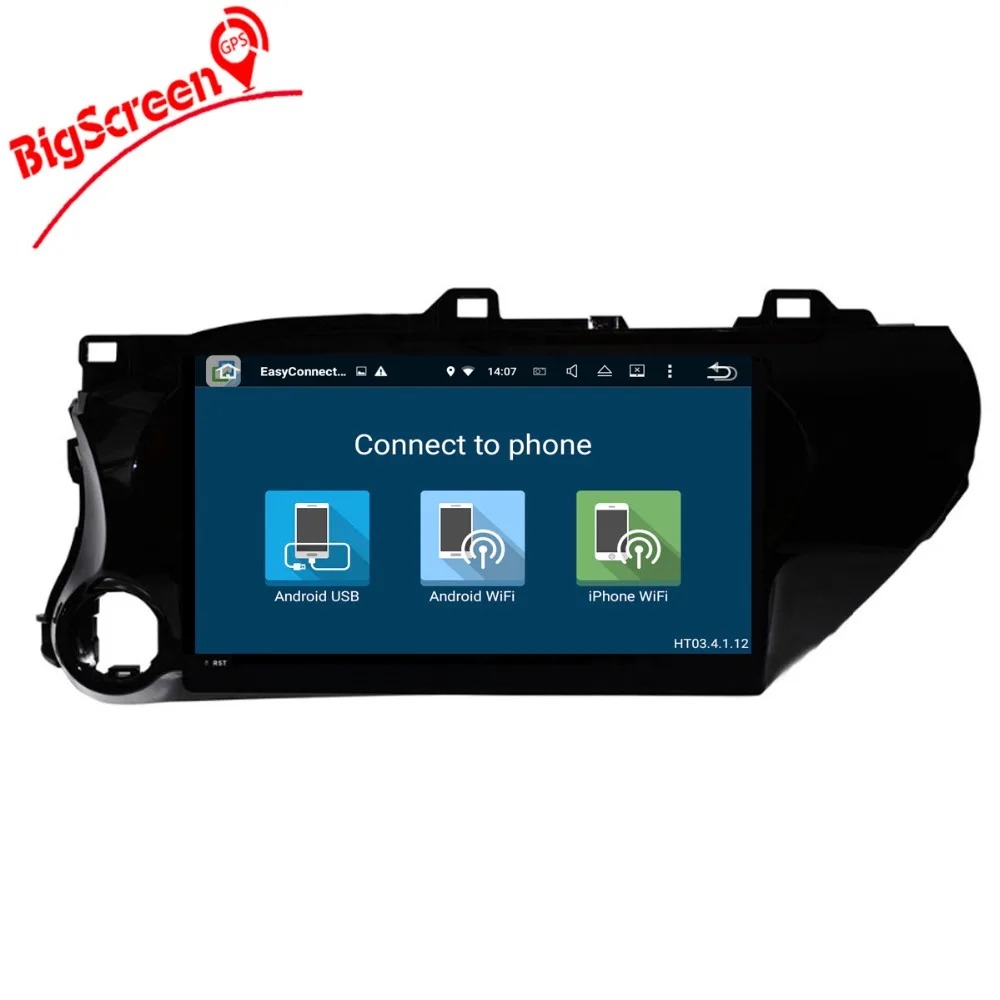 Автомагнитола 2 Din на Android 9 0 экран 10 1 дюйма без DVD плеера GPS навигация для Toyota Hilux 2016