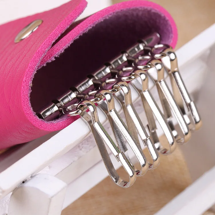 Модная новая сумка для ключей оптовая продажа акция Качественные однотонные