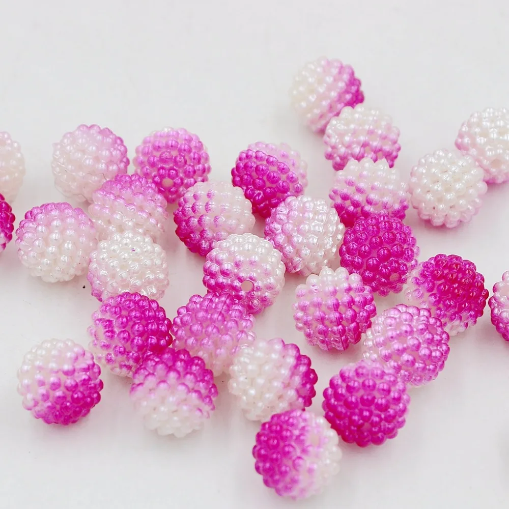 New 12mm 20Pcs/Lot Rainbow Color Bayberry Ball Imitation Pearl Beads Round Fit Jewelry Making | Украшения и аксессуары