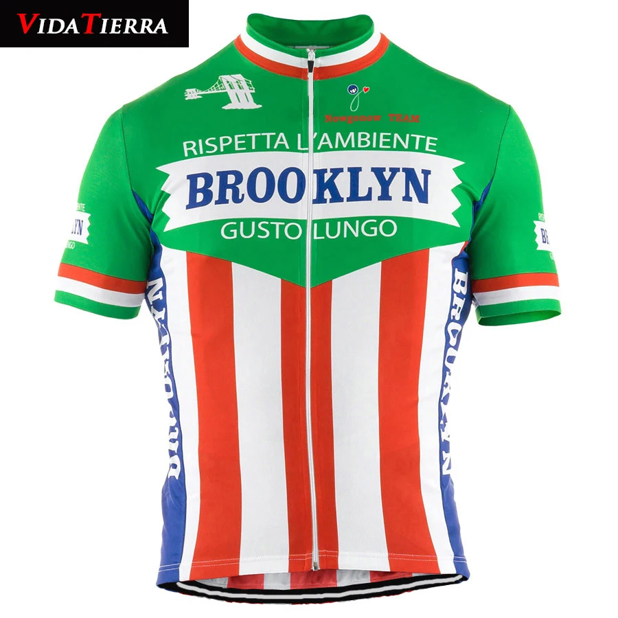 VIDA TIERRA Мужская 2019 Велоспорт Джерси старый 2 стиль pro team Maillot ciclismo Ретро зеленый