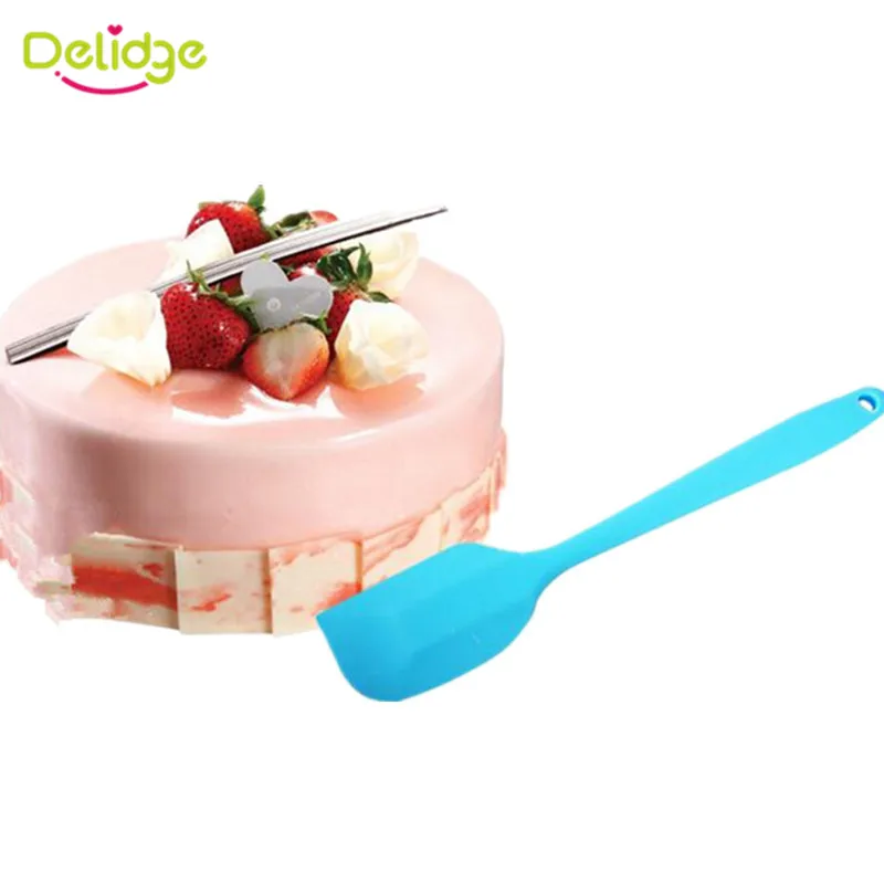 Delidge 1 шт. силиконовая лопатки для выпечки тортов крема масла скребок помадной