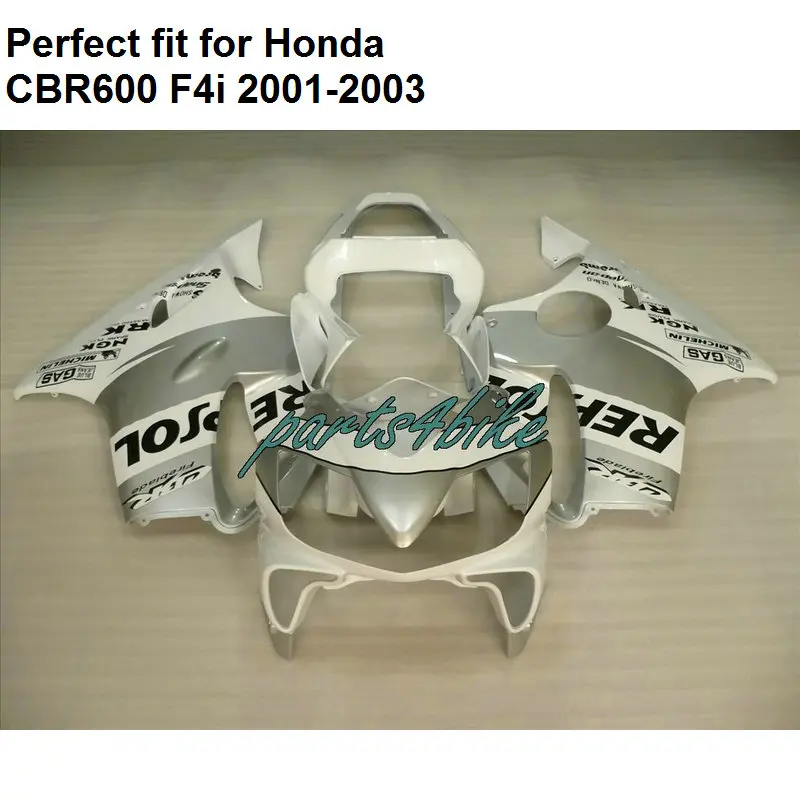 Литьевая форма обтекатель для Honda white CBR 600 F4i 2001 2002 2003 комплект обтекателей CBR600F4i 01