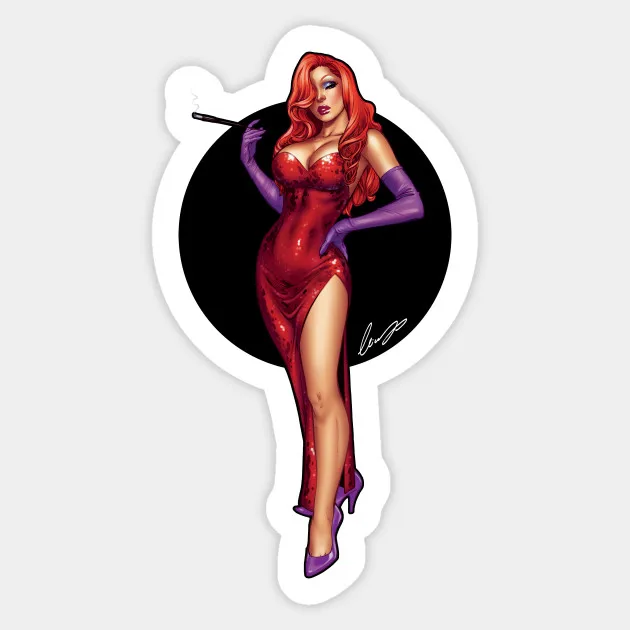 1 шт. Diva Jessica Sexy Girl Забавный мультяшный стикер водонепроницаемый для ноутбука