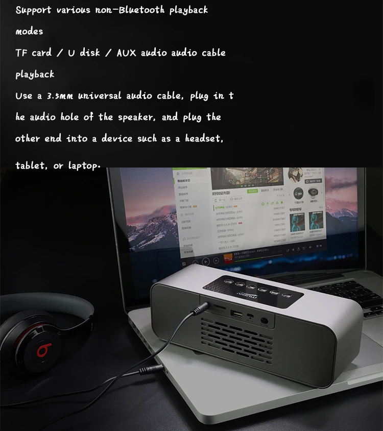 Новинка, высококачественный Bluetooth динамик, HIFI беспроводной Bluetooth динамик, звуковая система, 3D стерео музыка, объемный портативный динамик