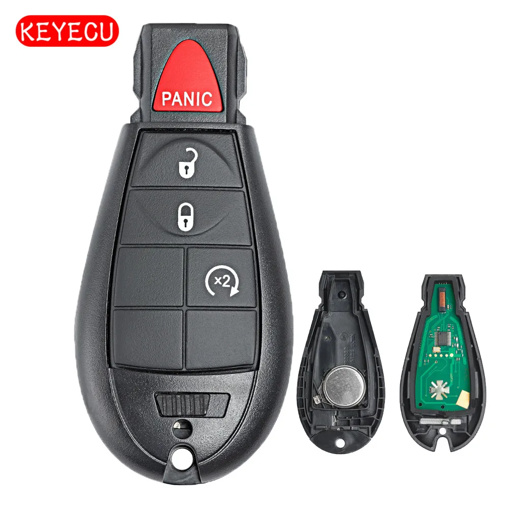 Дистанционный ключ Keyecu брелок с 4 кнопками 433 МГц чип PCF7961A для Dodge RAM 1500 2500 3500 2013 2017