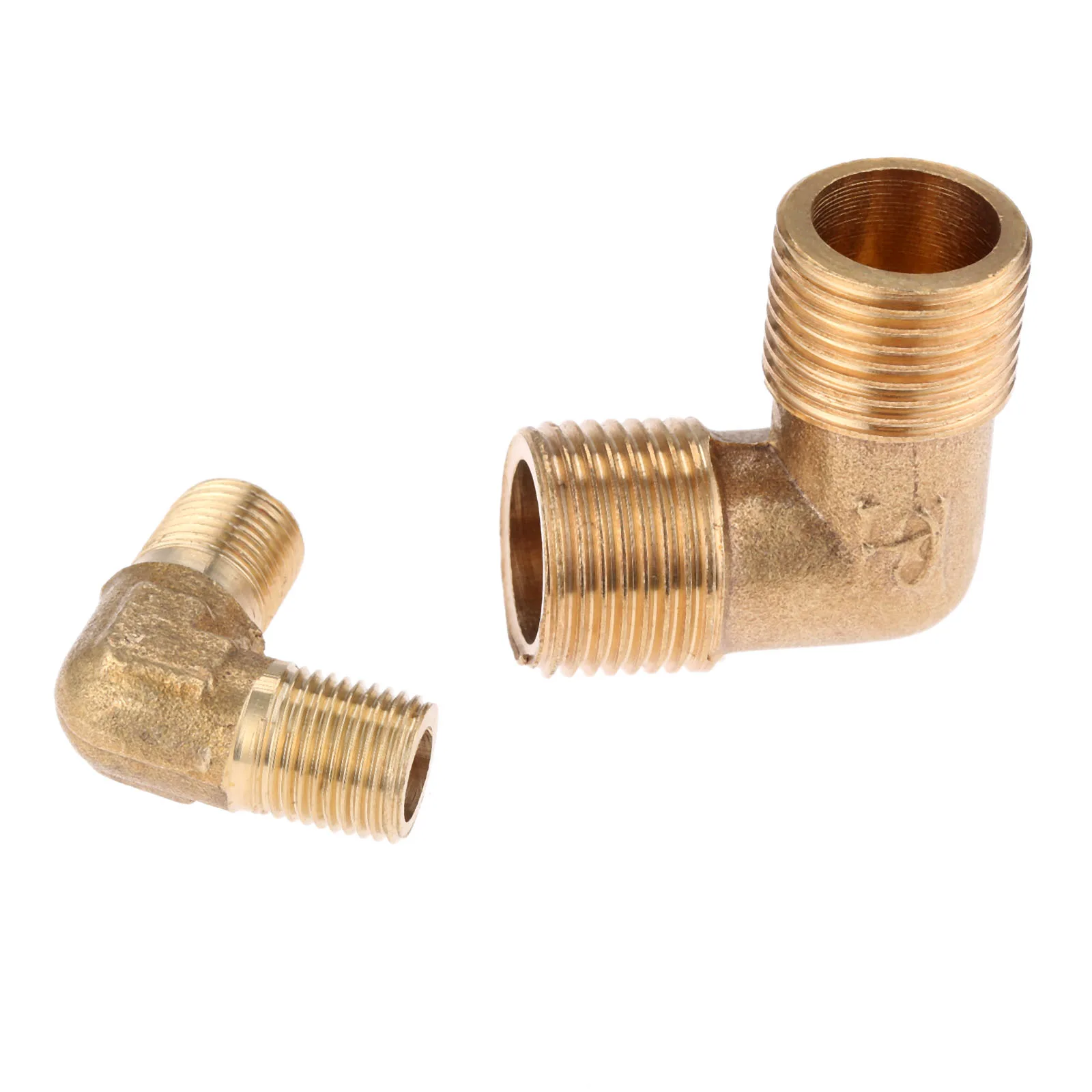DRELD 1/8 &quot1/4&quot 3/8 &quot1/2&quot BSP с наружной резьбой 90 ° латунный штуцер трубы локтя